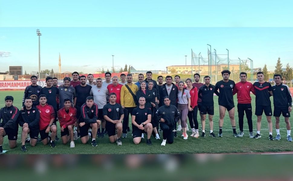 Kahramanmaraş'ta hakemler vize yenileme sürecinde atletik testi başarıyla tamamladı