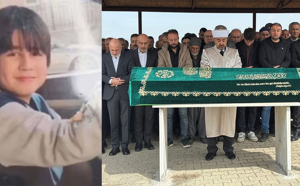 Okul saldırısında hayatını kaybeden Yusuf Tarık son yolculuğuna uğurlandı