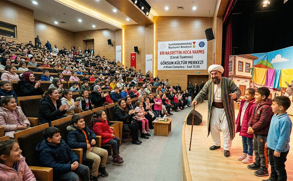 “Bir Nasrettin Hoca Varmış” Tiyatrosu Göksun’da Miniklerle Buluşacak