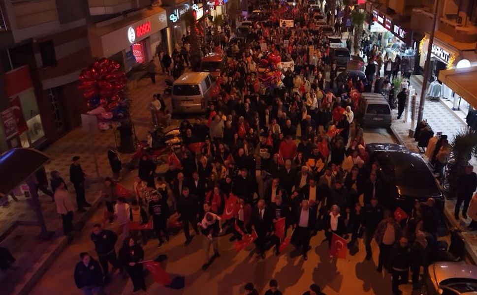 Turgutlu’da Binlerce Kişi Kahramanmaraş İçin Sessiz Yürüdü!