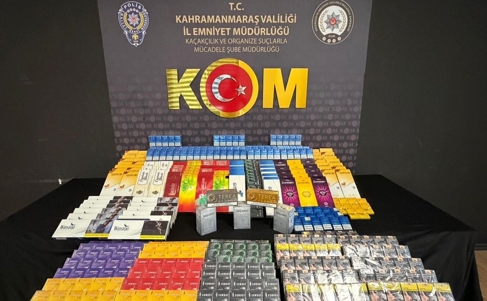 Kahramanmaraş’ta binlerce kaçak ürün ele geçirildi