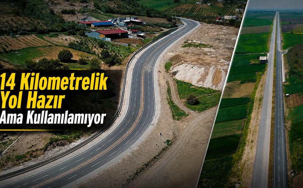 Kahramanmaraş’ta 14 kilometrelik yol hazır ama kullanılamıyor