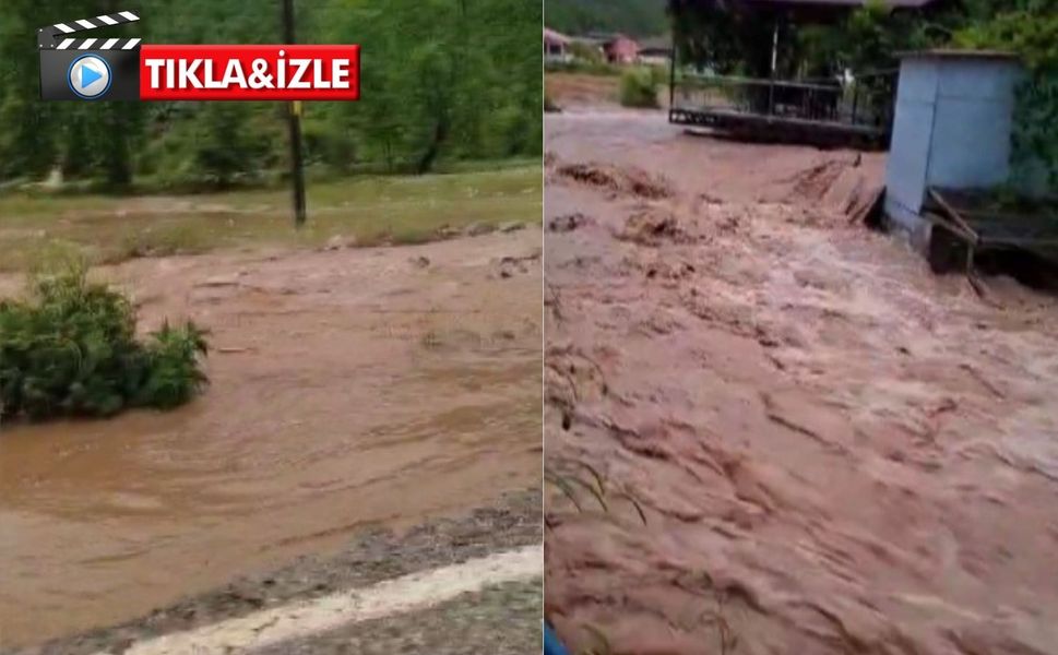 Andırın’da sağanak yağış sele neden oldu