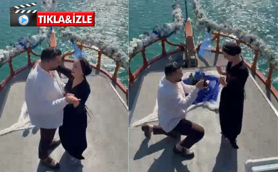 Kahramanmaraşlı gençten sevdiği kıza romantik evlilik teklifi