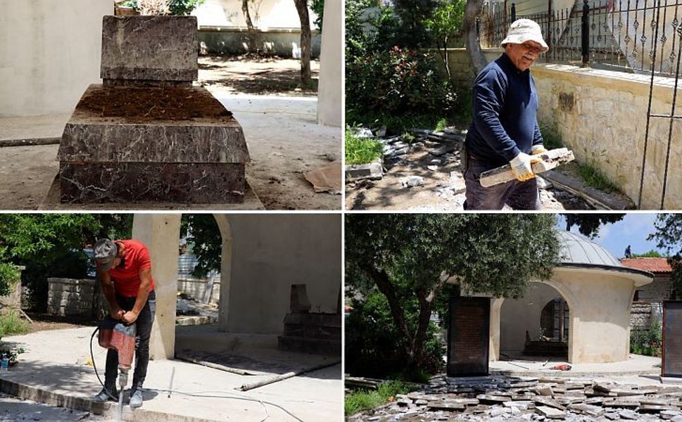 Sütçü İmam Türbesi’nde Restorasyon Çalışmaları Sürüyor