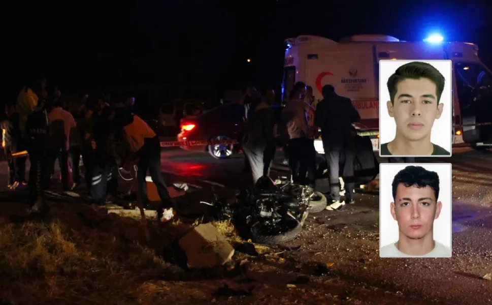 Çöp kamyonuyla çarpışan motosikletteki 2 kişi öldü