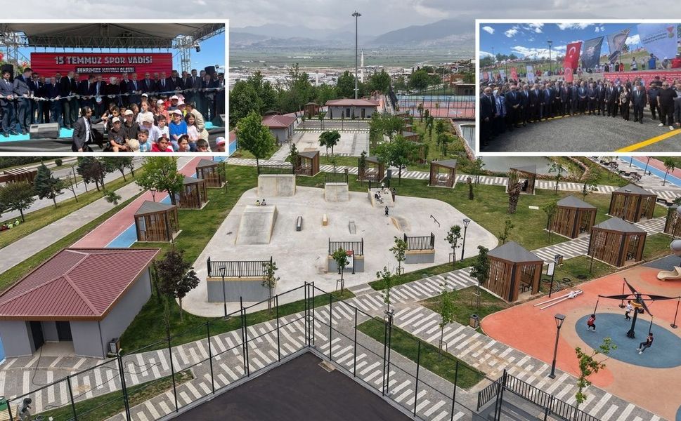 15 Temmuz Spor Vadisi düzenlenen törenle hizmete açıldı