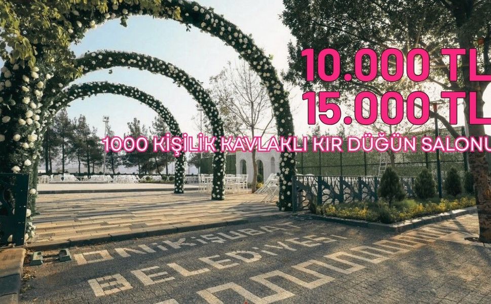 Onikişubat Belediyesi’nin kır düğün salonuna nasıl randevu alınır?