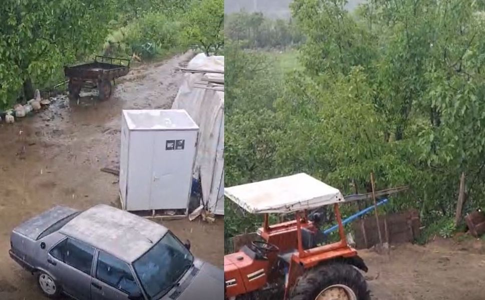 Kahramanmaraş’ta Merkez Güneşliyken Kırsalda Sağanak Etkili Oldu