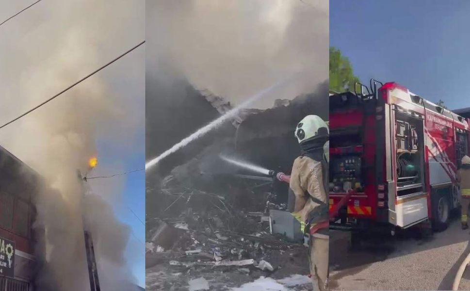 Kahramanmaraş’ta iş yerinde çıkan yangın maddi hasara yol açtı