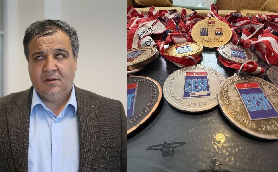 Görme engelli eski milli sporcu kazandığı 41 madalyayla engellilere örnek oluyor