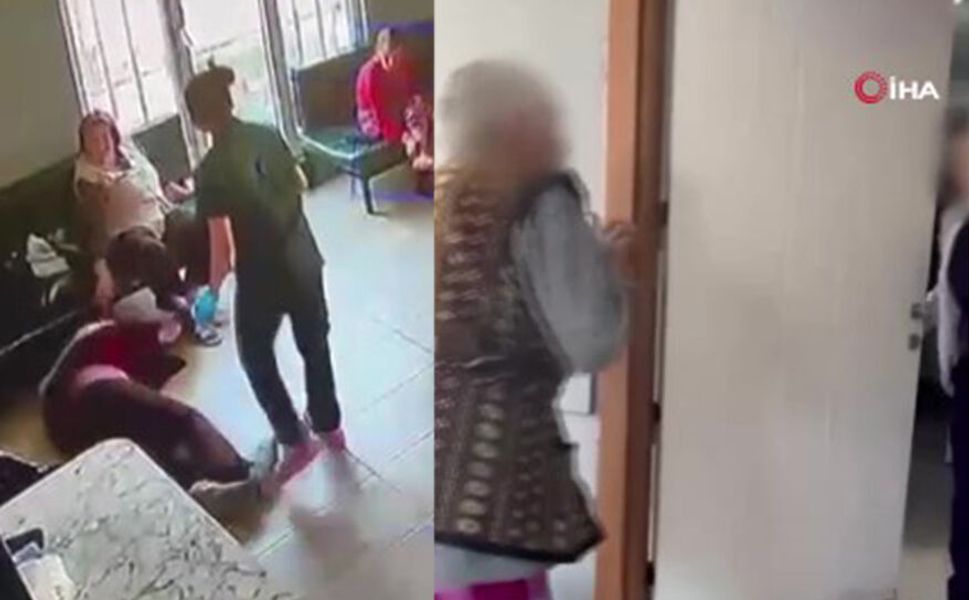 Yaşlı bakım merkezinde skandal görüntüler: Hastaya şiddet ve tükürme kamerada