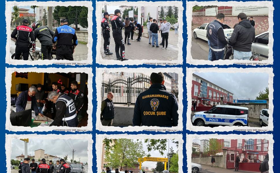 Kahramanmaraş’ta Okul Çevrelerinde Güvenlik Önlemleri Artırıldı