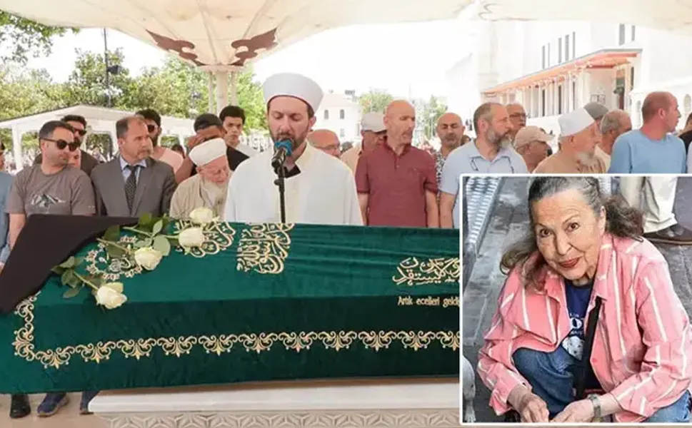 'Panter Emel' olarak bilinen oyuncu Emel Yıldız son yolculuğuna uğurlandı