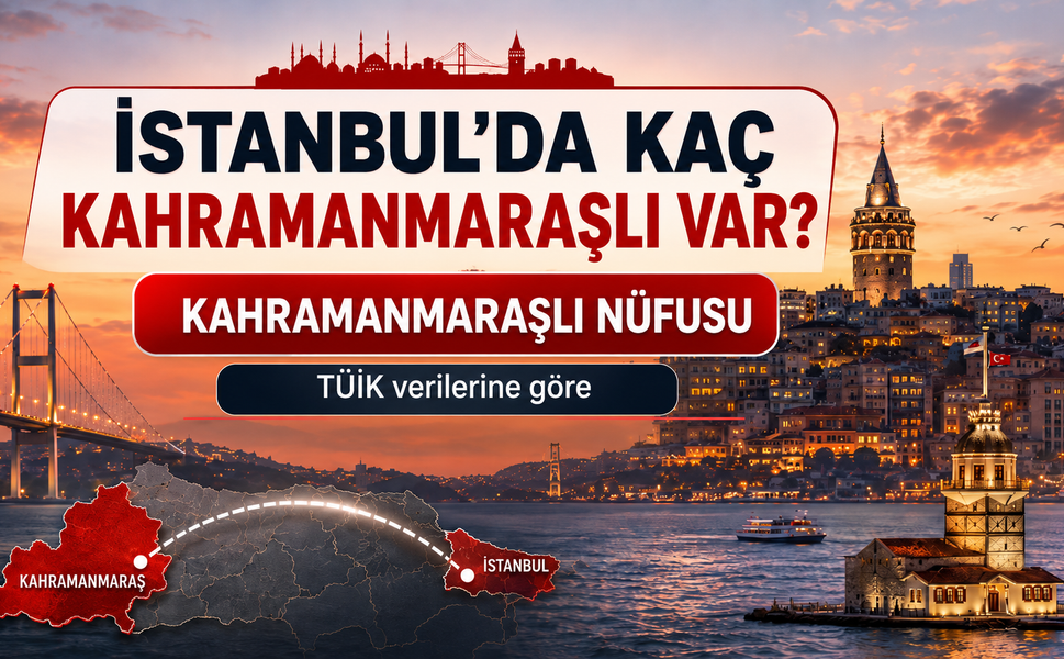 İstanbul'da Kaç Kahramanmaraşlı Yaşıyor?
