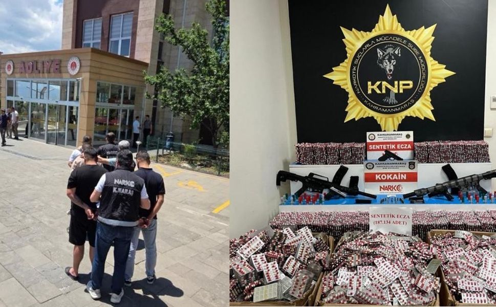 Kahramanmaraş’ta milyonluk yasaklı madde operasyonu