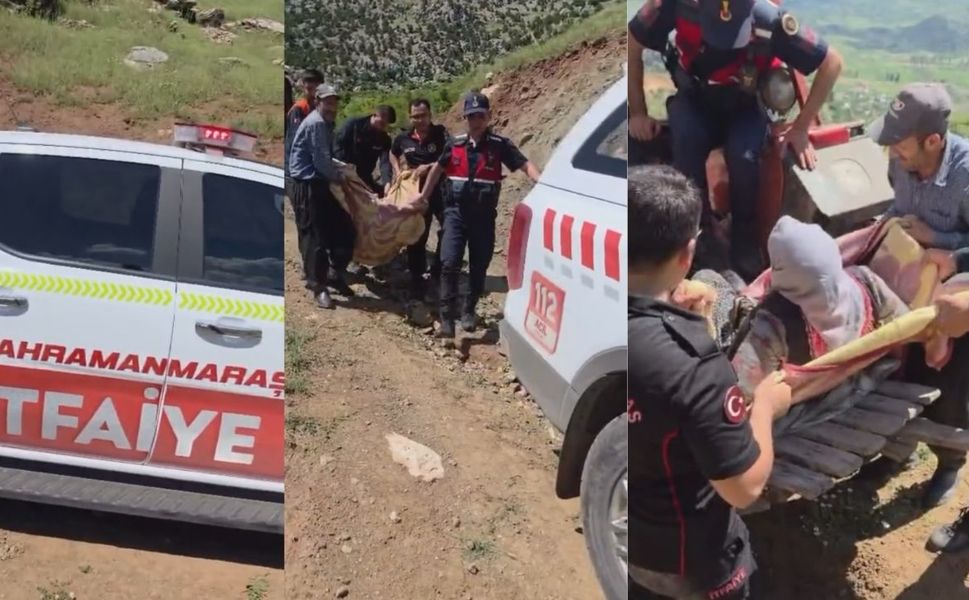 Onikişubat'ta dağlık alanda ayağı kırılan vatandaş ekiplerce kurtarıldı