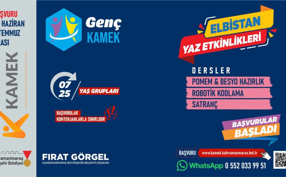 KAMEK Atölyeleri İlçelerde; Ücretsiz Kurslara Başvurular Başladı