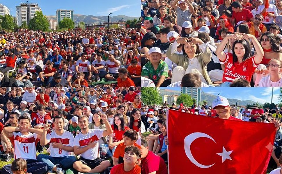 Kahramanmaraş’ta Milli Maç Heyecanından Renkli Kareler