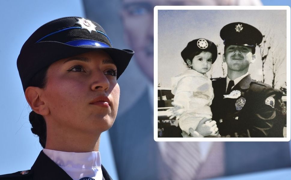 Deprem şehidi babasının izinden giden Şehriban, polis oldu
