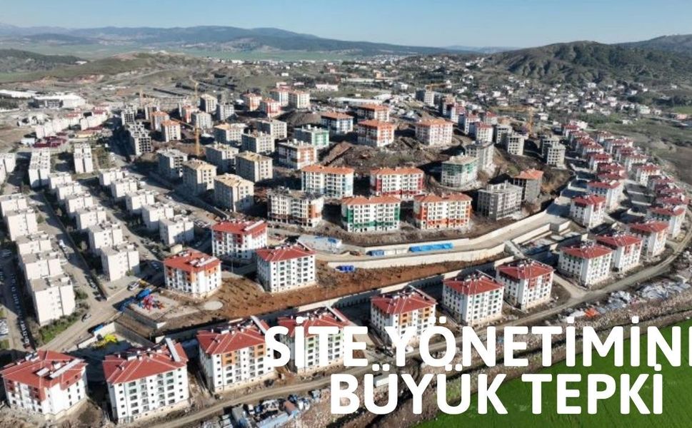 Karacasu TOKİ sakinlerinden site yönetimine tepki