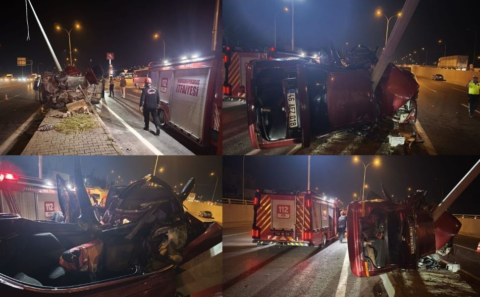 Kahramanmaraş’ta Otomobil Takla Attı: 1 Ağır 2 Yaralı