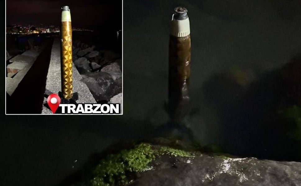 Gece saatlerinde sahilde bulundu, üzerinde Rus işaretleri olan roket parçası incelemeye alındı
