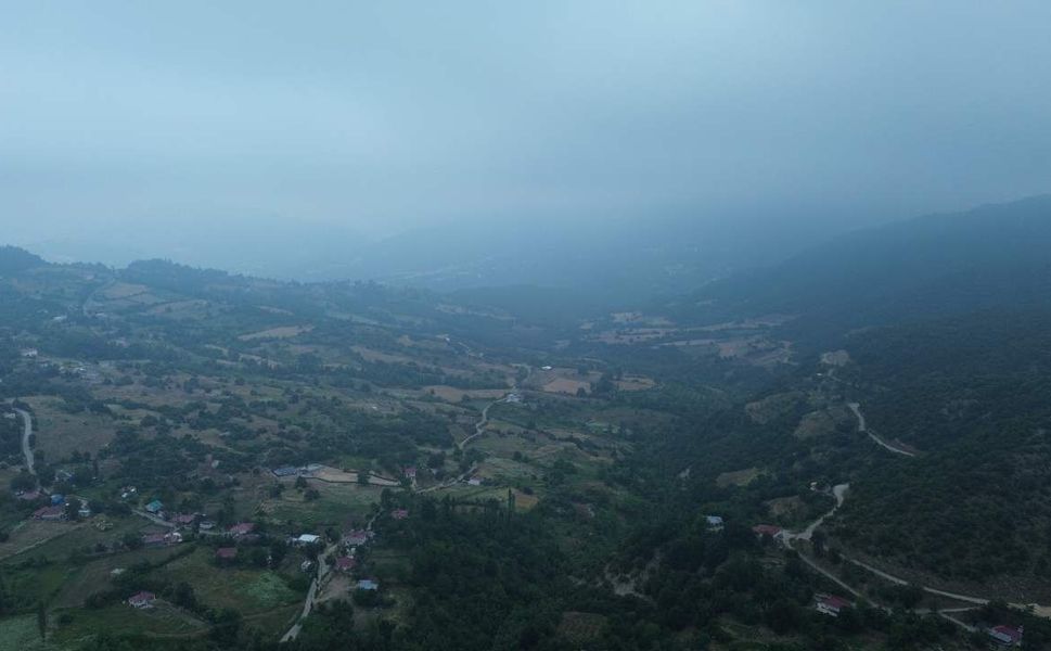 Kahramanmaraş'ta İki İlçenin Buluştuğu Noktada Karadeniz'i Andıran Sis Manzarası