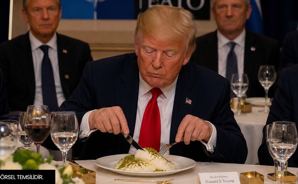 Trump Maraş dondurması yedi!