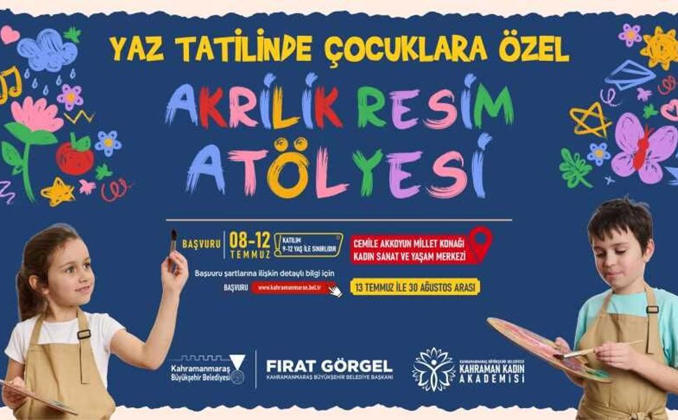 Kahramanmaraş'ta Çocuklara Büyük Fırsat! Ücretsiz Resim Atölyesi Başlıyor