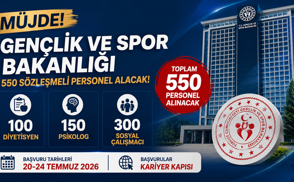 GSB 550 Personel Alacak! Başvuru Ekranı İçin Tıkla