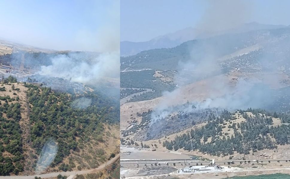 Türkoğlu’nda korkutan orman yangını: 2 helikopter ve 35 personel görev aldı