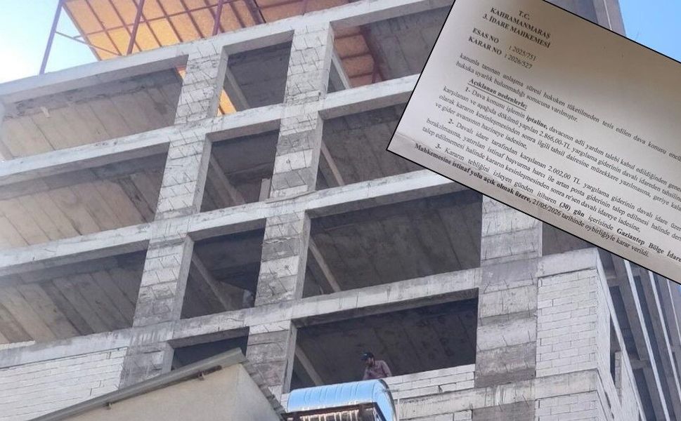 Pazarcık’ta Mahkeme “dur” dedi, inşaat yükselmeye devam etti!