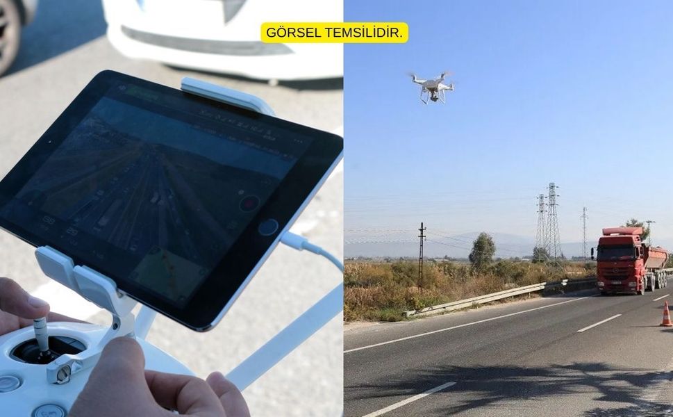 Kahramanmaraş Jandarmasından Drone Destekli Trafik Denetimi