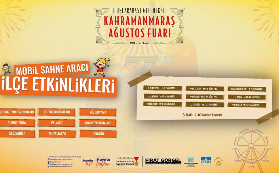 Geleneksel Ağustos Fuarı’nın Çocuk Etkinlikleri İlçelere Taşınıyor