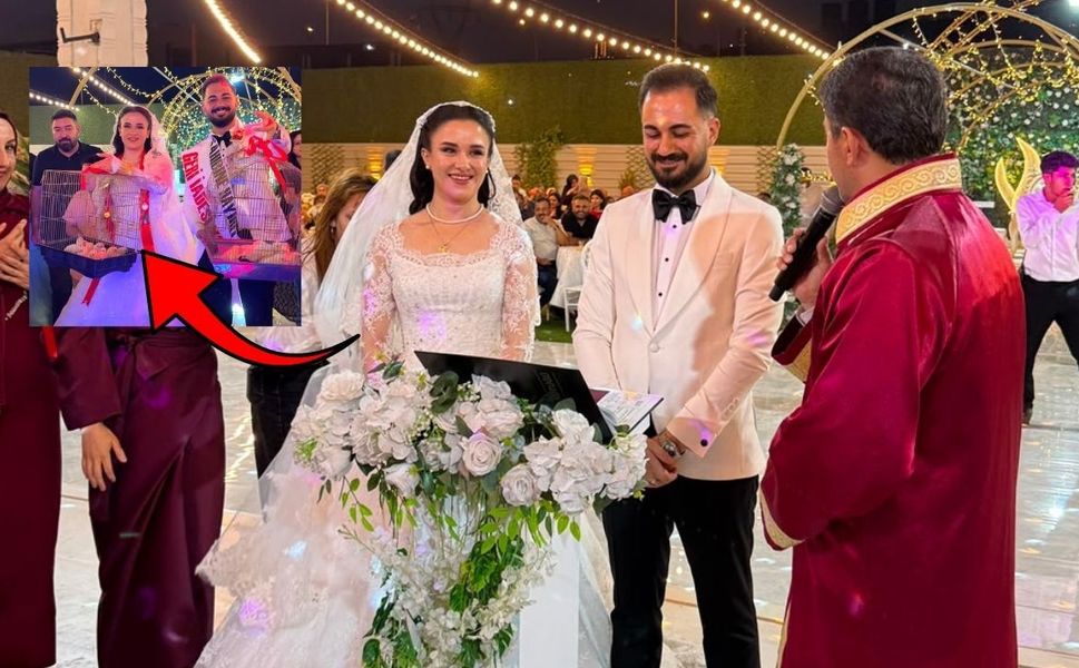 Kahramanmaraş’ta düğünde şaşırtan hediye
