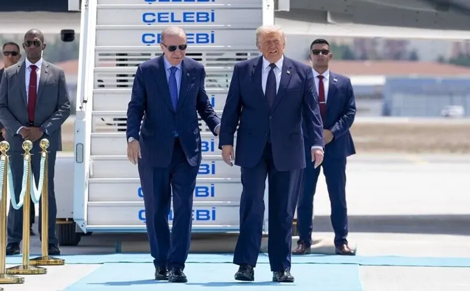 Cumhurbaşkanı Erdoğan, ABD Başkanı Trump’ı karşıladı