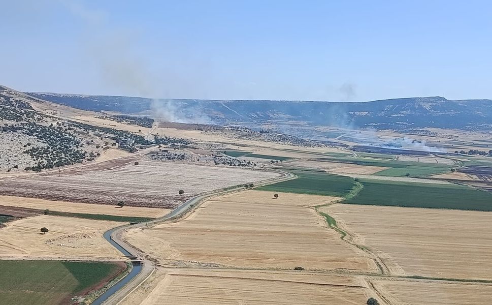 Kahramanmaraş'ta arazi yangını söndürüldü