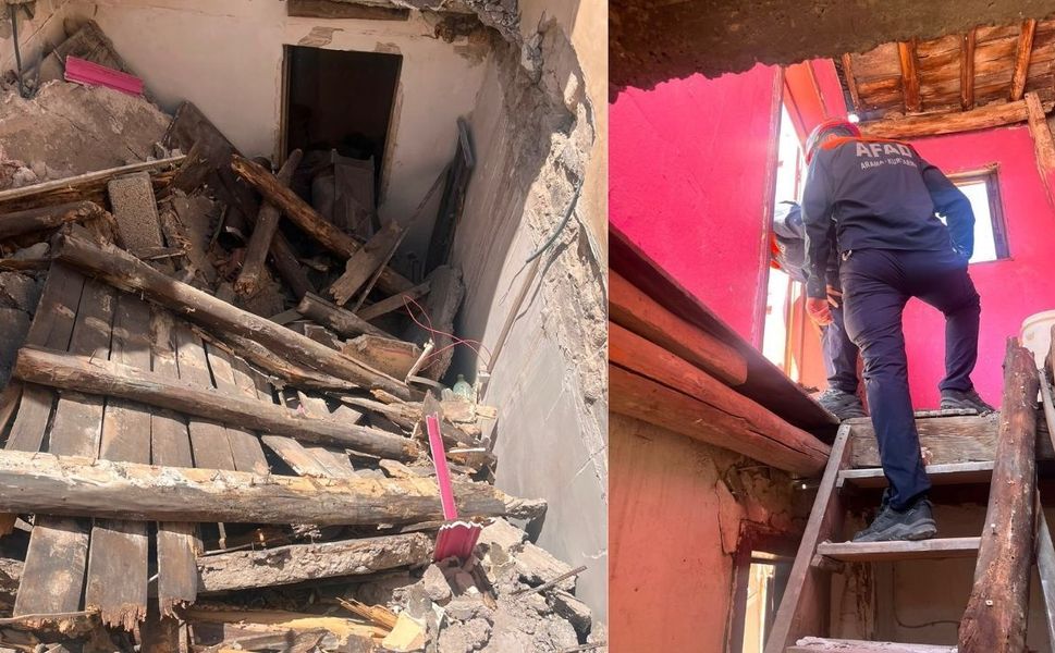 Kahramanmaraş’ta Korkutan Anlar! Bina Bir Anda Yıkıldı