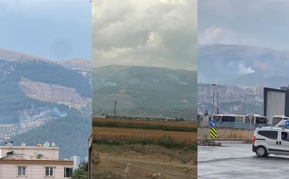 Kahramanmaraş’ta yıldırım sonrası iki ayrı orman yangını çıktı