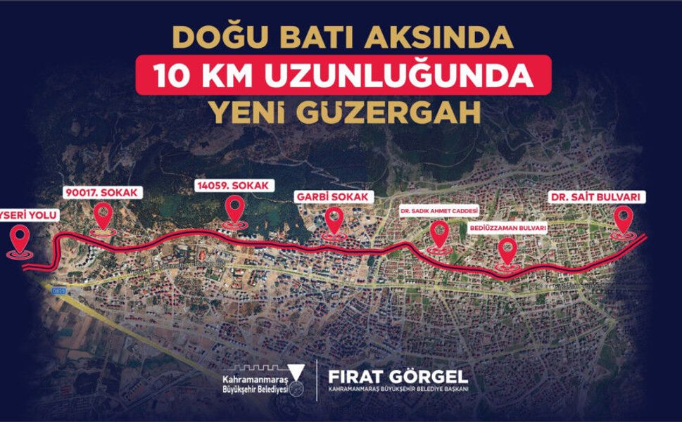 Kahramanmaraş’ta Trafiğe Nefes Aldıracak 10 Kilometrelik Yeni Yol