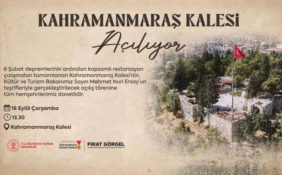 Depremde Ağır Hasar Gören Tarihi Kahramanmaraş Kalesi Yeniden Açılıyor