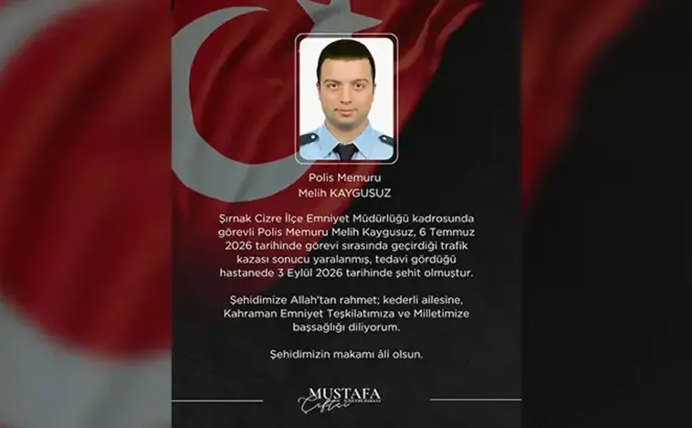 Trafik kazasında yaralanan polis memuru Kaygusuz şehit oldu