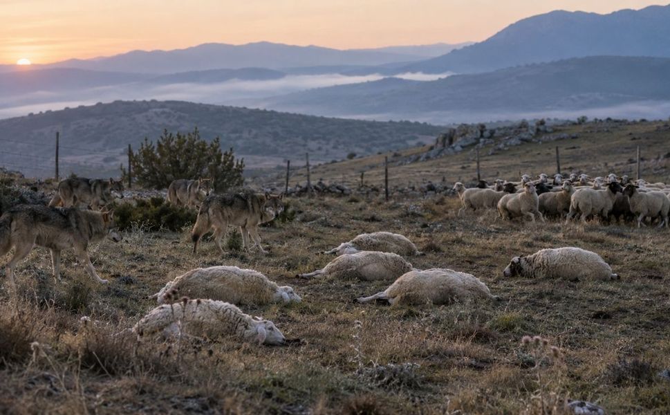 Kahramanmaraş'ta Kurtlar Sürüye Saldırdı
