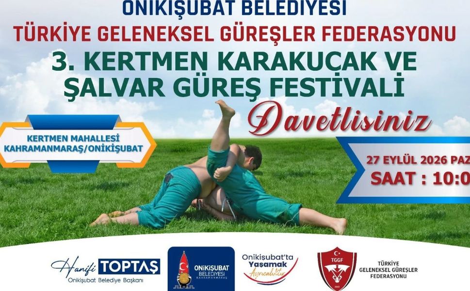 Onikişubat’ta Kertmen Karakucak ve Şalvar Güreşi Festivali Düzenlenecek