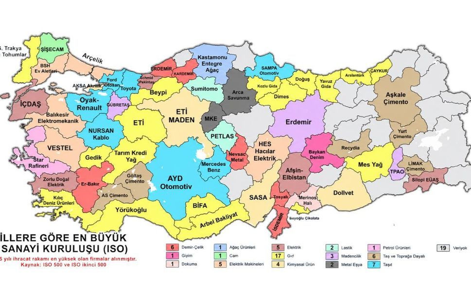 Kahramanmaraş’ın Sanayi Gücü Haritada Öne Çıktı