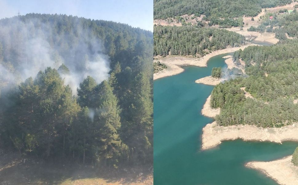 Andırın’da ormanlık alanda dumanlar yükseldi, ekipler seferber oldu