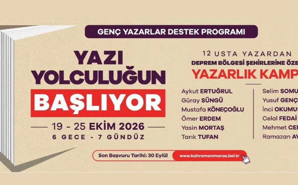 Büyükşehir, Deprem Bölgesindeki Genç Yazarları ‘Yazarlık Kampı’nda Buluşturuyor