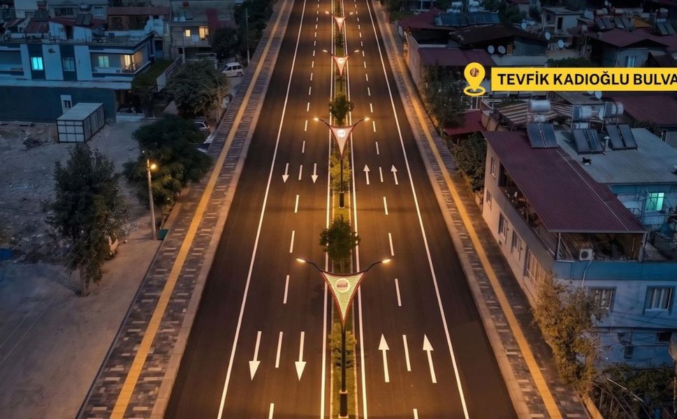 Kahramanmaraş’ta Tevfik Kadıoğlu Bulvarı Baştan Sona Yenileniyor