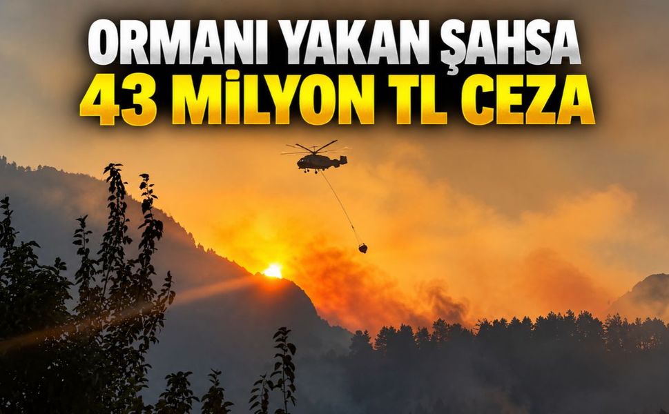 Kahramanmaraş’ta Ormanı Yakan Şahsa 43 Milyon TL Ceza